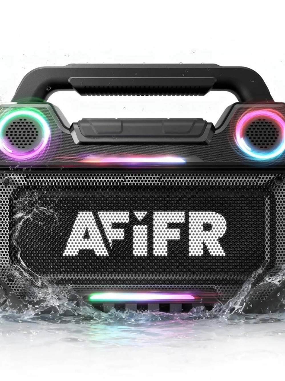 Portable Waterproof Bluetooth Speaker 160 W Metal Base 24-hour Battery Life